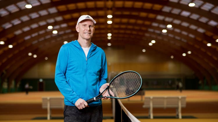 Ohne Racket und Filzball könnte er nicht leben: Cameron Bleach spielt seit seiner Kindheit leidenschaftlich gerne Tennis