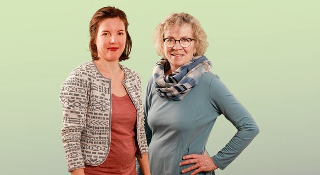 Marina Preisig (links) und Kathrin Kohler-Plüss kandidieren für die Grünen Emmetten bei der kommenden Landratswahl.