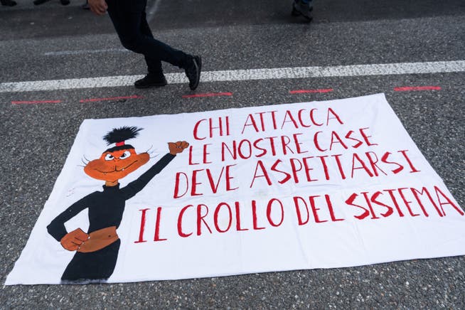 In Lugano kommt es seit der Schliessung des ehemaligen Schlachthofs zu Protesten. (Archiv)