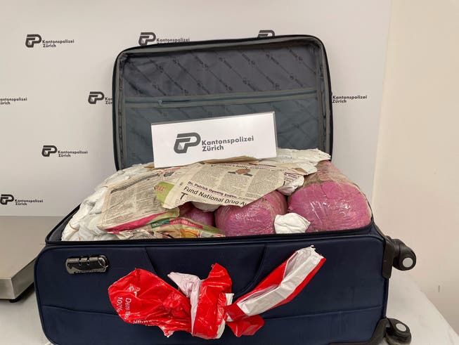Die Zürcher Kantonspolizei fand bei einem Drogenkurier am Flughafen 46 Kilogramm Khat.