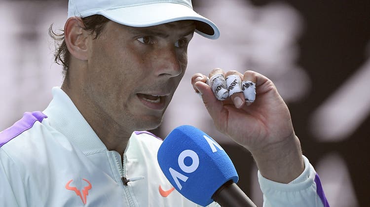 Rafael Nadal greift nach seinem zweiten Titel in Melbourne. (Andy Brownbill / AP)