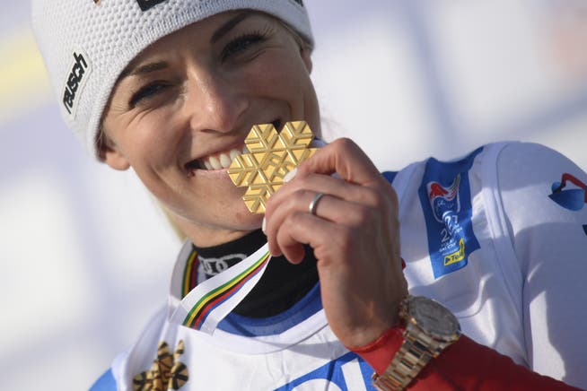 Dieses Gold bedeutet Lara Gut-Behrami viel: «Es war immer mein Traum, im Riesenslalom eine Medaille zu gewinnen.»