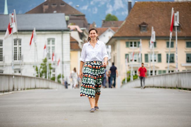 Laura Gantenbein, Präsidentin Grüne Kanton Solothurn, setzt am 7. März auf Sitzgewinne für ihre Partei.