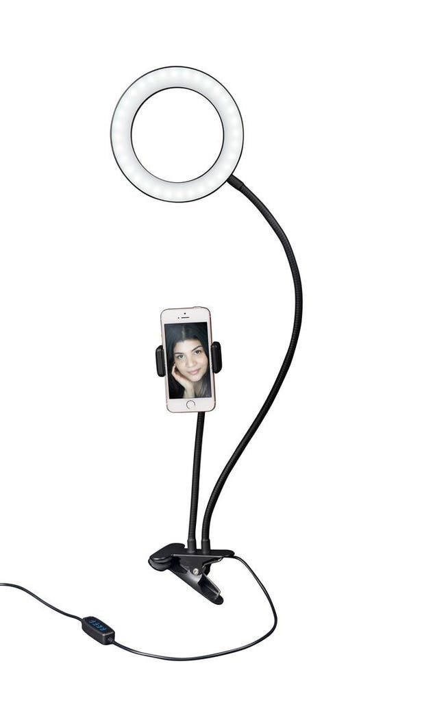 Die Videoleuchte LED Selfie Ringlicht von Dörr