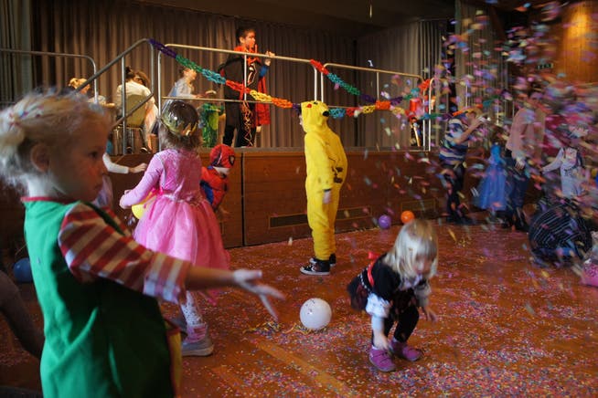 So sah es noch vor einem Jahr aus: Normalerweise findet die Kinderfasnachtsparty des Elternclubs Mikado in der Gemeindescheune Oetwil statt. 