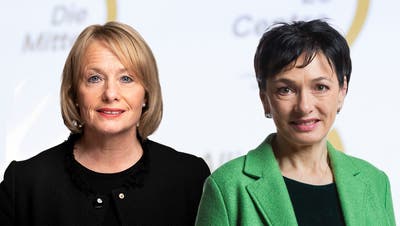 Zwei Frauen möchten Vizepräsidentin werden: die Nationalrätinnen Elisabeth Schneider-Schneiter (links) und Marianne Binder. (Fotos: Keystone, Montage: kob)
