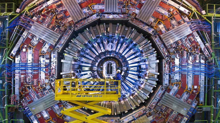 Ein Detektor des Teilchenbeschleunigers LCH (Large Hadron Collider) des europäischen Cern in Genf. (Zvg Cern / WIS)