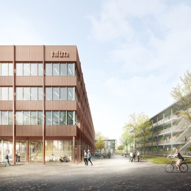 Campus Technik Grenchen: So sieht das Siegerprojekt der Stähelin Partner Architekten AG aus Basel aus.