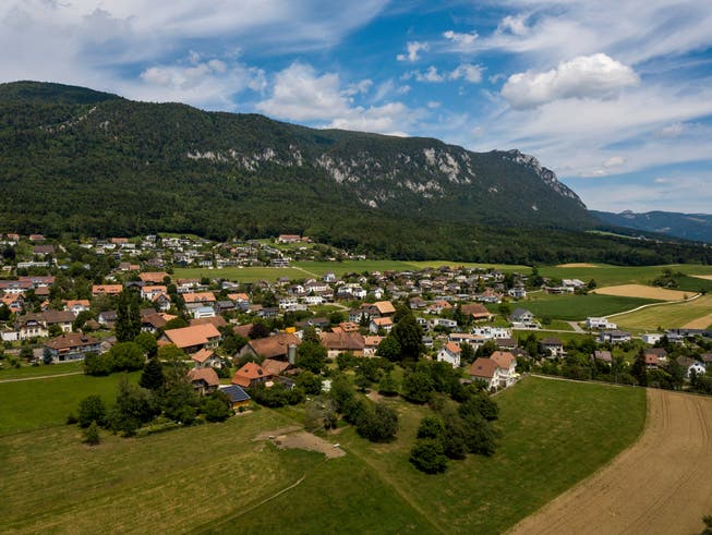 Die Gemeinde Oberdorf am Fuss des Juras.