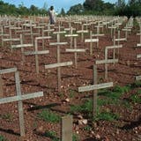 Bei dem Völkermord in Ruanda waren 1994 rund 800'000 Tutsi und gemässigte Hutu getötet worden. (Archivbild). (Foto: Keystone)