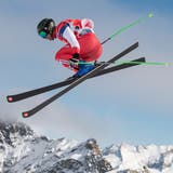 Konstant an der Weltspitze, nur der Weltcupsieg im Einzelbewerb fehlte: Der Gamser Skicrossrennfahrer Jonas Lenherr ist mit der Saison 2020/21 im Allgemeinen sehr zufrieden. (Bild: Stephan Boegli)