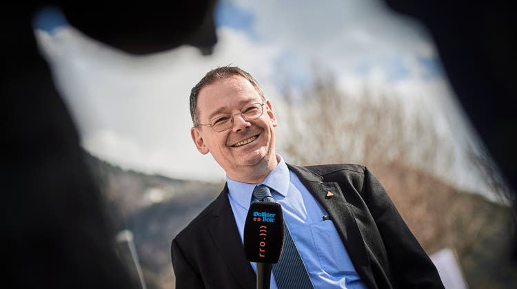 SVP-Kandidat Franz Ruppen wurde am Sonntag neu in die Walliser Regierung gewählt. (Bild: Keystone)