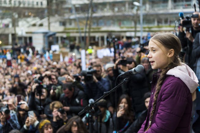 Die schwedische Umweltaktivistin Greta Thunberg im Januar 2020 in Lausanne.