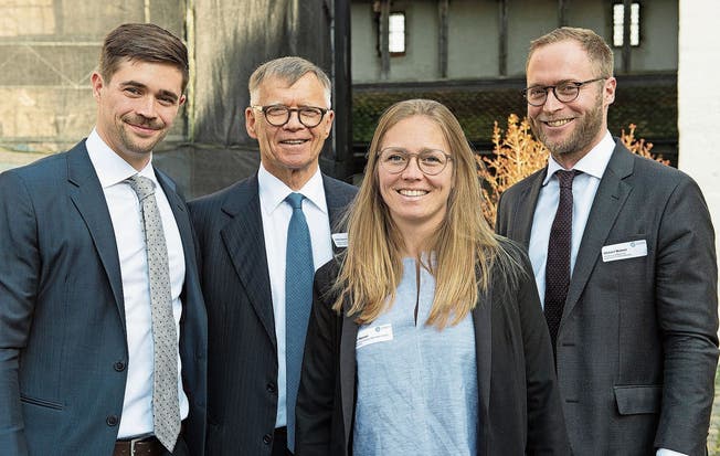 Die Familienmitglieder, die im Unternehmen tätig sind: Florian, Peter, Anna und Michael Wanner (v.l.), hier an der GV 2019, der letzten, die physisch durchgeführt werden konnte.