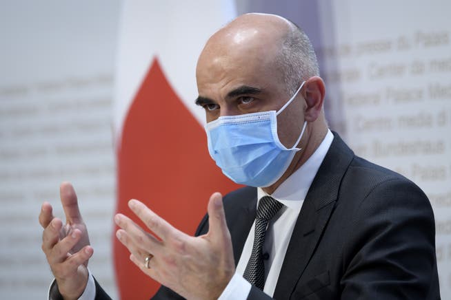 Gesundheitsminister Alain Berset gab am Freitag den Startschuss zur Testoffensive.