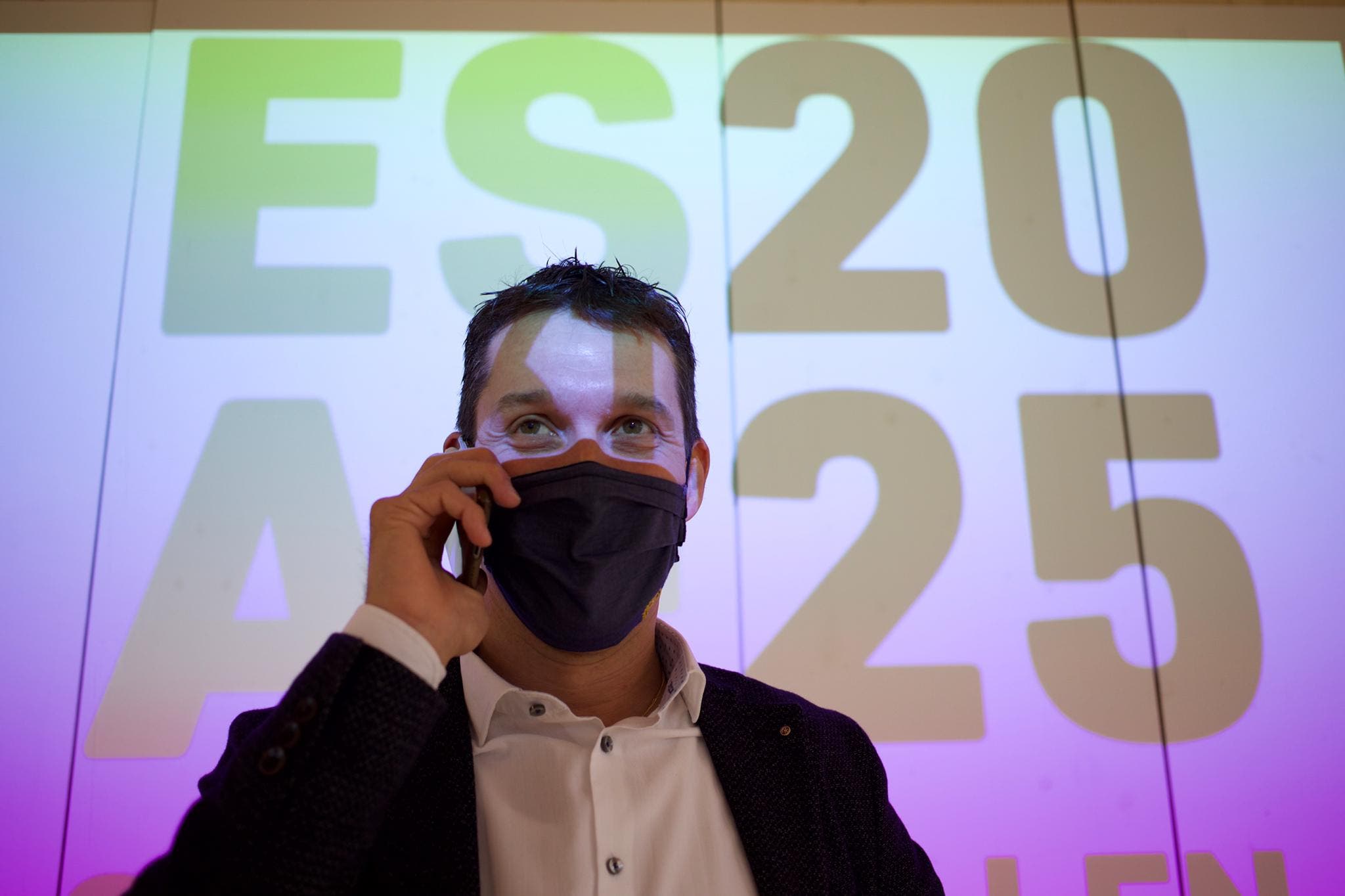 Michael Götte, Präsident des Vereins ESAF 2025, erwartet den wichtigsten Anruf des Jahres.