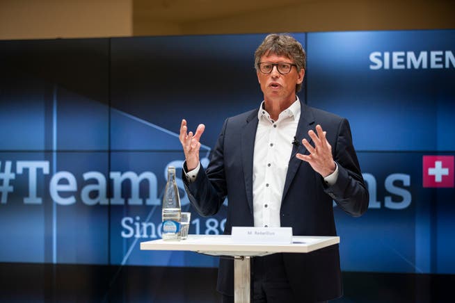 Bis in zwei Jahren soll der Siemens Campus in Zug klimaneutral sein, sagt Matthias Rebellius, CEO von Siemens Smart Infrastructure.
