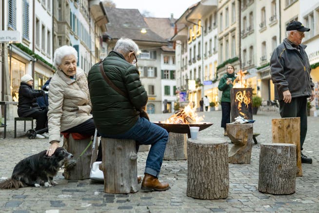 Ab Montag soll auch die Rathausgasse in Lenzburg wieder belebter sein. Aufgenommen im November 2018.