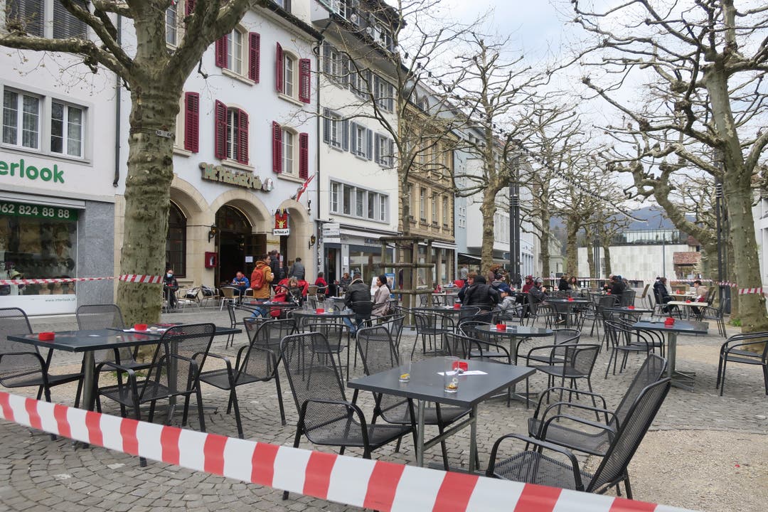 Die Terrassen der Restaurants dürfen seit dem 19. April wieder öffnen. 