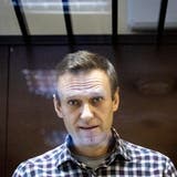 Alexej Nawalny während seines Gerichtsprozesses im Februar 2021. (Keystone)