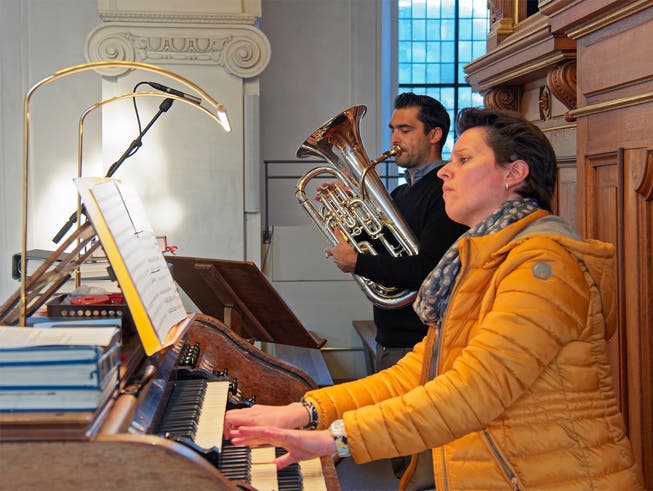 Sarah Brunner und Fabian Bloch sorgten für Vespermusik.