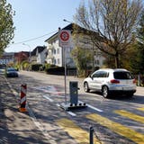 Barriere Riggenbachstrasse: Frühmorgens mutwillig demoliert. (André Albrecht)