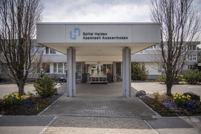 Das Spital Heiden, aufgenommen am Montag, 26. April 2021, in Heiden.