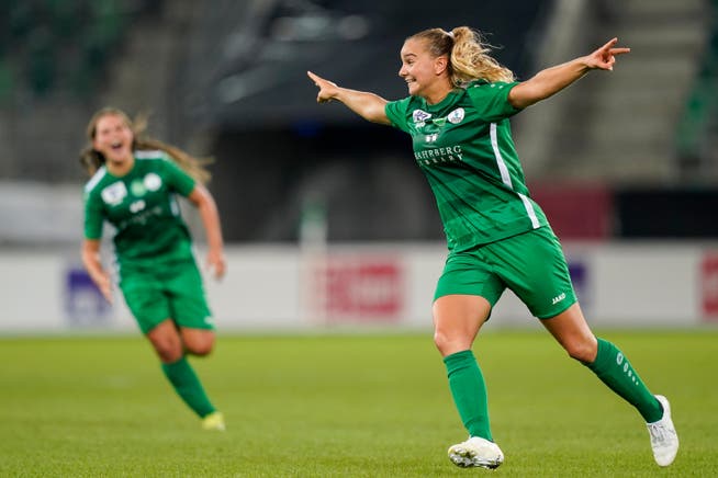 Haben die Frauen des FC St.Gallen-Staad am Samstag in Genf wieder Grund zum jubeln? Im Bereich des Möglichen liegt es.