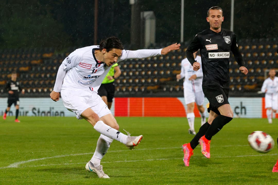 Mickael Almeida schiesst den FC Aarau in der 86. Minute zum Sieg. 