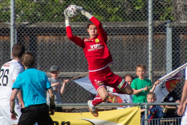 Schon im letzten Spiel gegen den FC Breitenrain konnte der SCB recht entspannt aufspielen. Zum Einsatz kam der zweite Goalie, der junge und «eigene» Alban Berisha.