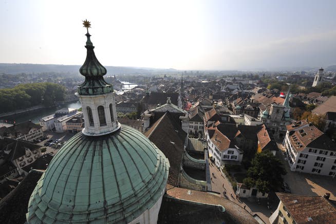 Die Stadt Solothurn von oben.