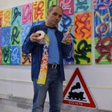 Maler und Street-Art-Künstler Pirmin Breu aus Wohlen wurde im ersten Lockdown kreativ. (Pascal Bruhin (7. Januar 2021))