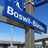 Den Bahnhof teilen sich Boswil und Bünzen bereits. (Marc Ribolla)