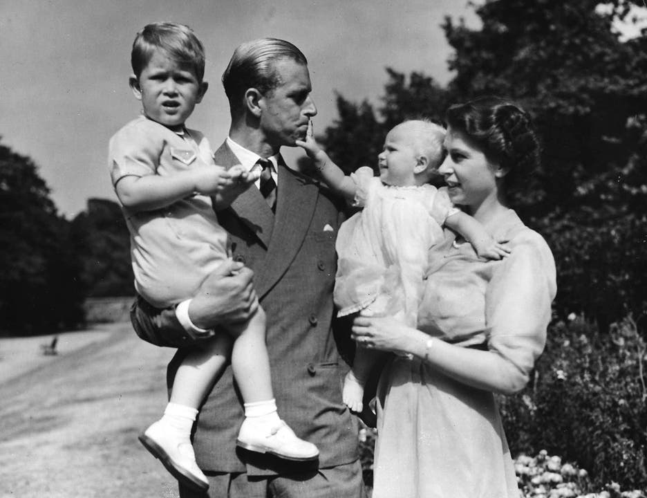 Prinzessin Elisabeth mit ihrem Ehemann Prinz Philip 1951.