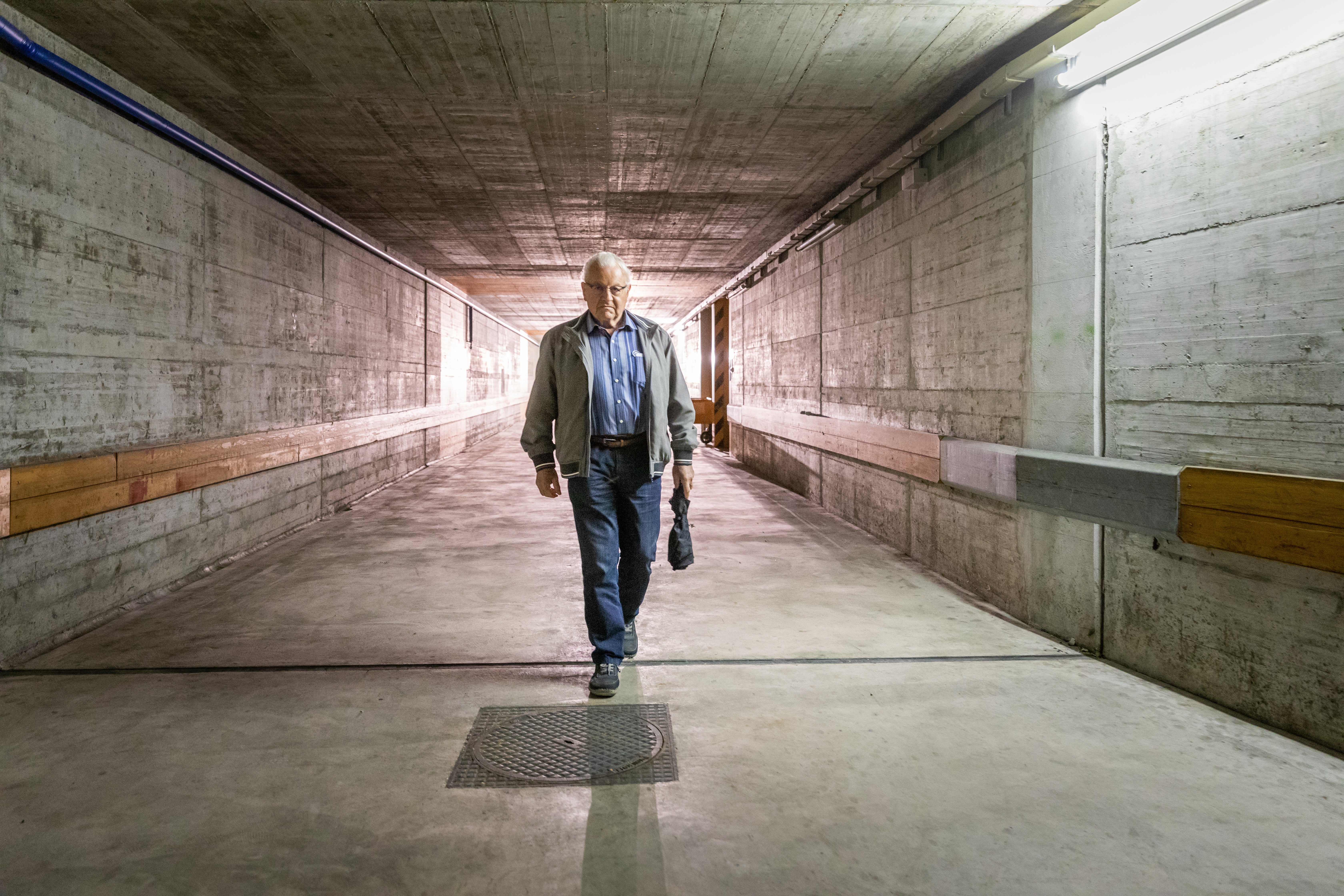 Unterwegs Im Alten Posttunnel Unter Dem Bahnhof Wil