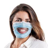 Die transparente Hygienemaske vom Schweizer Unternehmen Flawa. (Bild: zvg)