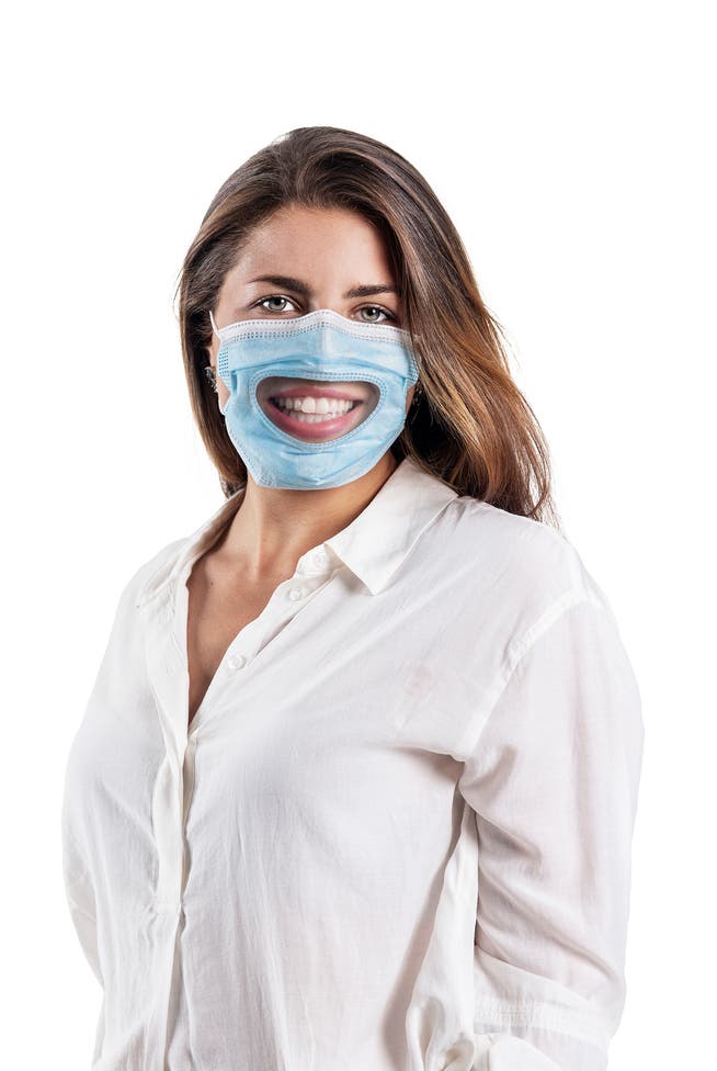 Die transparente Hygienemaske vom Schweizer Unternehmen Flawa.
