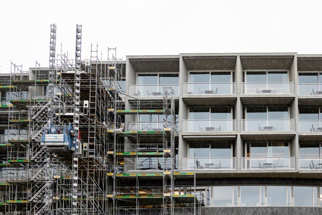 Gegen den Neubau des Bettenhauses (das Bild stammt von den Bauarbeiten im März 2019) ging keine einzige Einsprache ein.