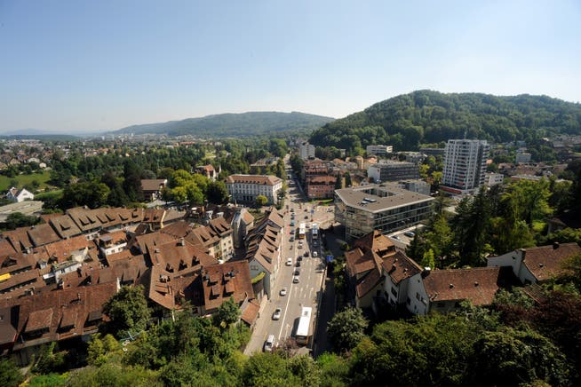 Blick über Baden und Umgebung: Der Verein «Traktandum 1» will das Gebiet zu einer Regionalstadt vereinen. 