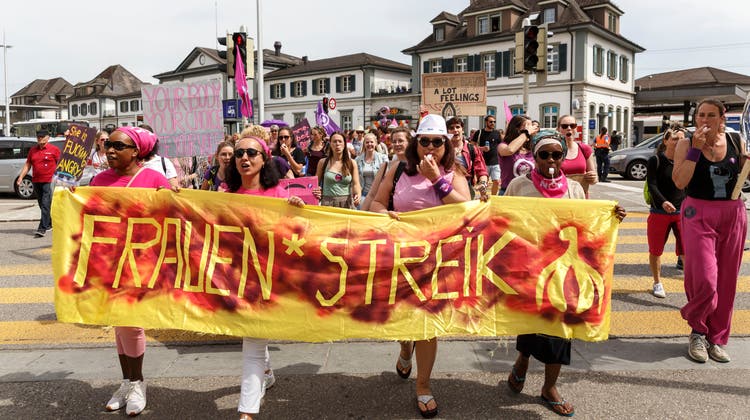 Der Frauenstreik 2019 in Solothurn. (Hanspeter Bärtschi)