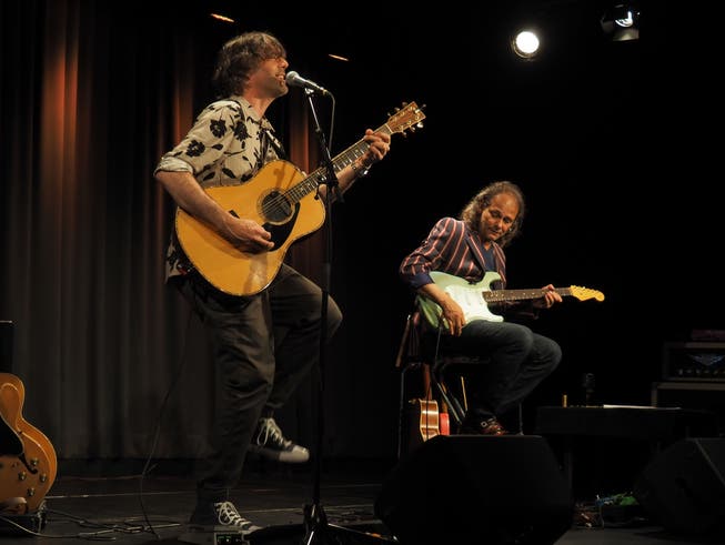 Adrian Stern und Jean-Pierre von Dach standen gleich zweimal auf der Fabriggli-Bühne.