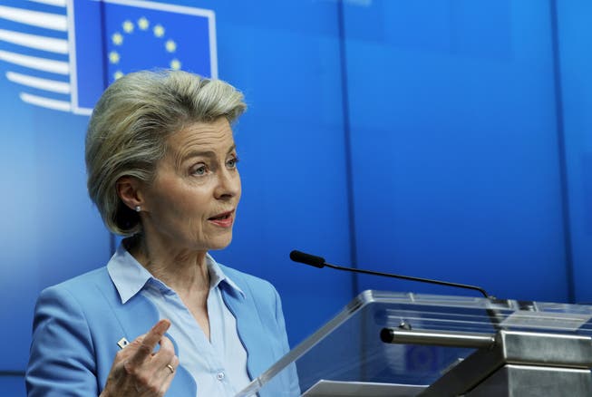 Bedauert den «einseitigen Entscheid» der Schweiz: EU-Kommissionspräsidentin Ursula von der Leyen.