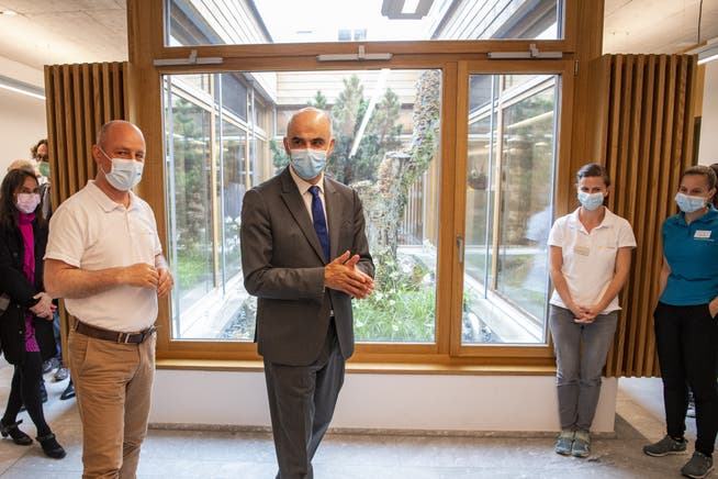Gesundheitsminister Alain Berset besuchte am Donnerstag den Kanton Uri. 