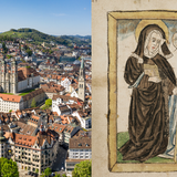 St.Gallen von oben mit dem Stiftsbezirk. (Bild: Shutterstock)