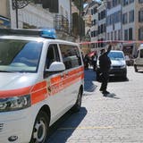 Zugang in die Stadt am Samstag eingeschränkt: Die Polizei hat den Zugang von der Kreuzackerbrücke in die Altstadt teilweise gesperrt. (Zvg)