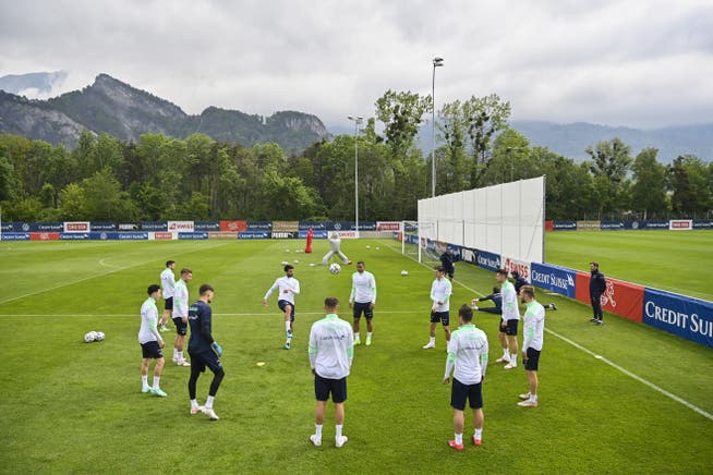 This morning: The Swiss national team is training in Bad Ragaz.