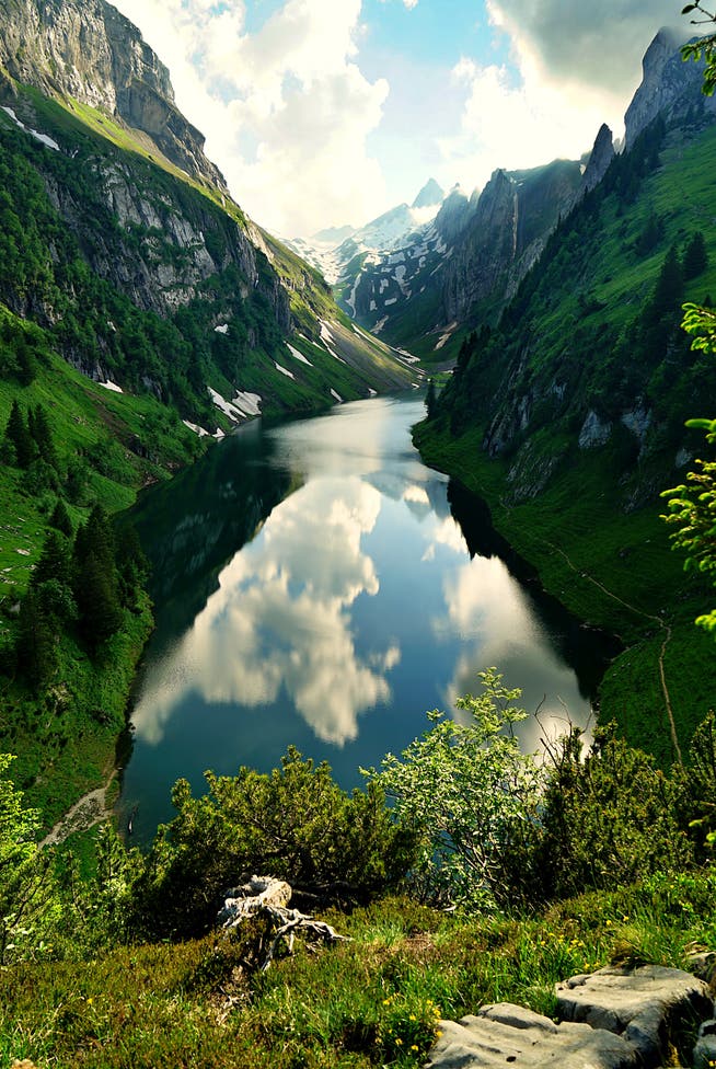 Leserbild: Der Fählensee im Alpstein ist ein beliebtes Ziel für Wanderer. Im Hintergrund ist der Altmann zu sehen.