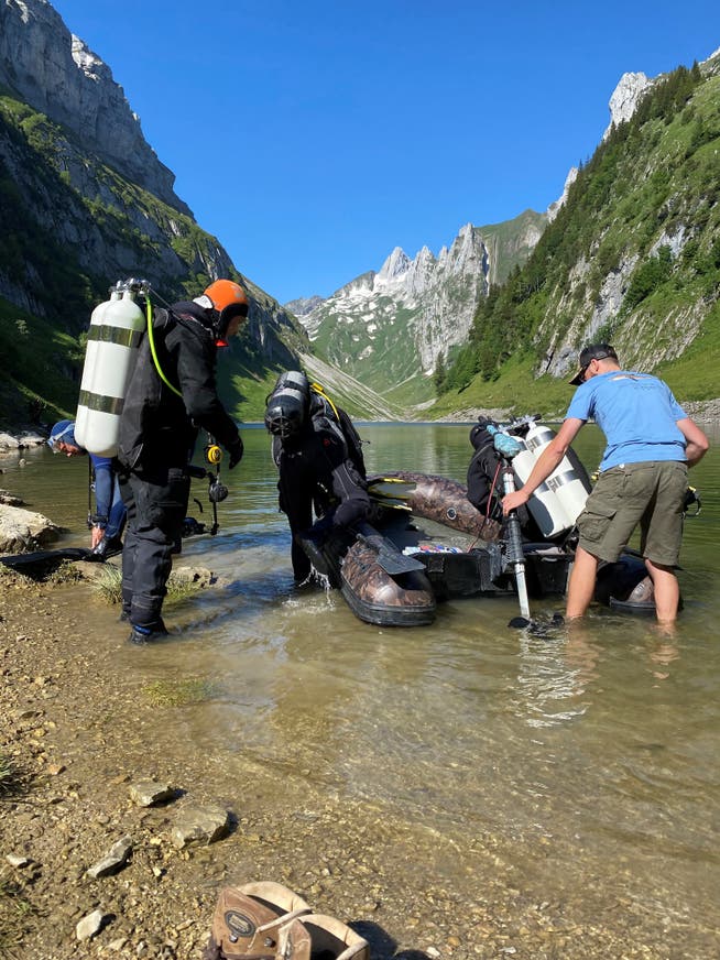 Tauchgang vom 25. Juni 2020 zur Entnahme von Sedimentproben und Beurteilung der Lebensraumsituation entlang der Uferhalden.