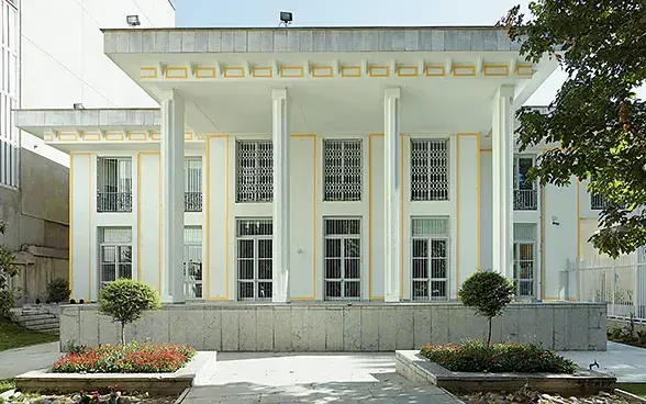 Die Schweizer Botschaft in Teheran. 
