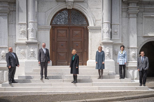 Regierungsrat Solothurn: Die Departemente sind verteilt.